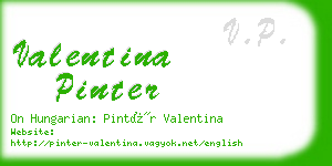 valentina pinter business card